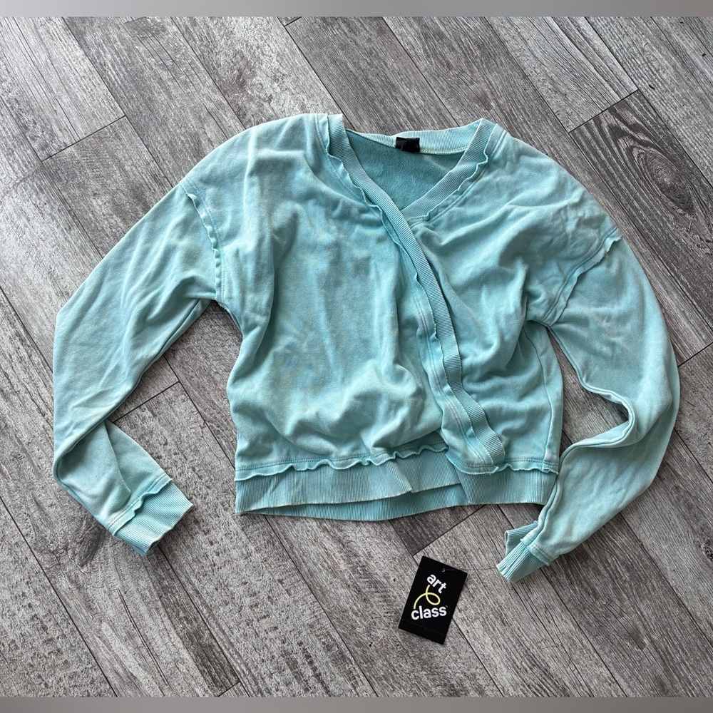 Art Class Light Blue/green Kids Sweatshirt